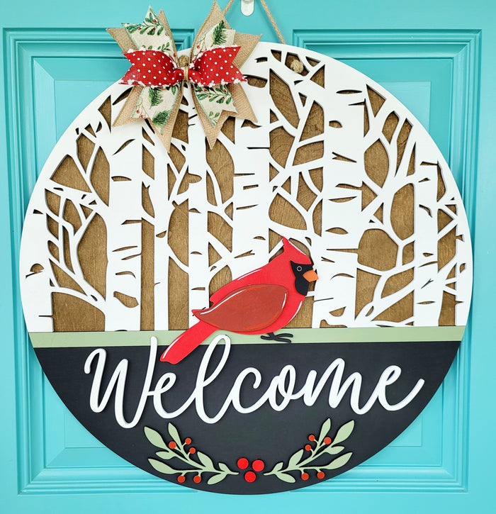 Cardinal Door Hanger