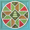 Christmas Doodle Barn Quilt Door Hanger-wholesale