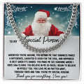 Christmas Gift For Bestie, Link Chain: Thank you for everything...