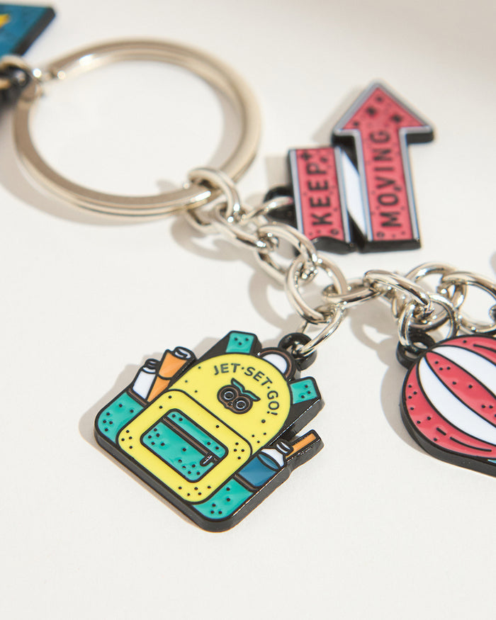 Chumbak Classic Travel Metal Keychain