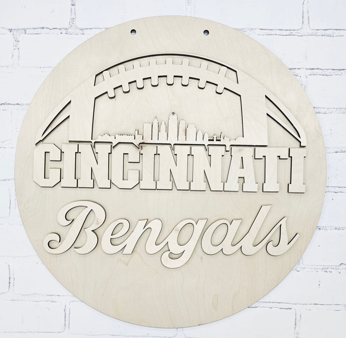 Cincinnati Bengals Skyline Door Hanger-wholesale