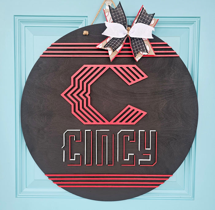 Cincinnati Reds City Connect Door Hanger