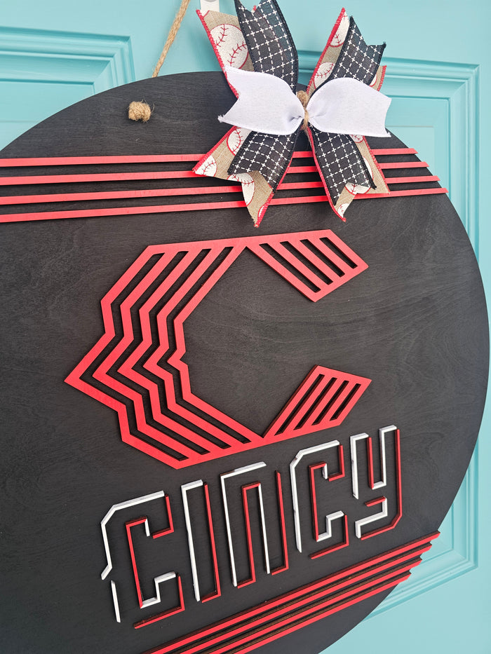 Cincinnati Reds City Connect Door Hanger