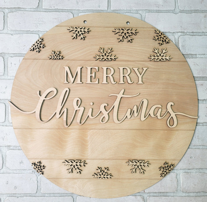Classic Merry Christmas Door Hanger-wholesale