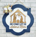 Come Let Us Adore Him Door Hanger- wholesale