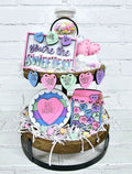 Conversation Hearts Tiered Tray Set-wholesale