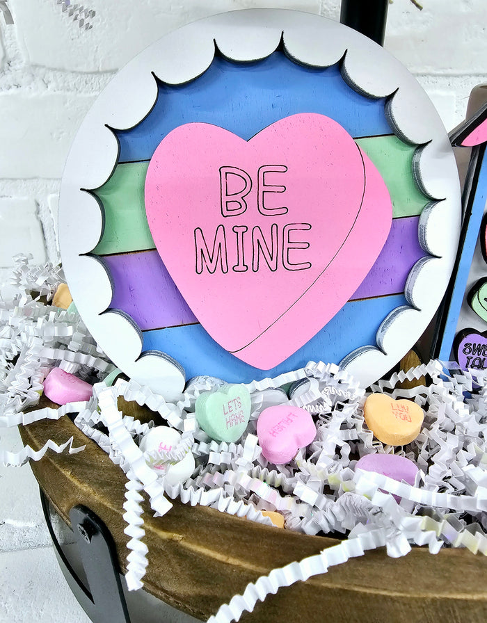 Conversation Hearts Tiered Tray Set-wholesale