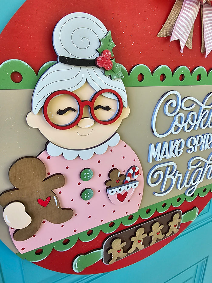 Cookies Make Spirits Bright Door Hanger