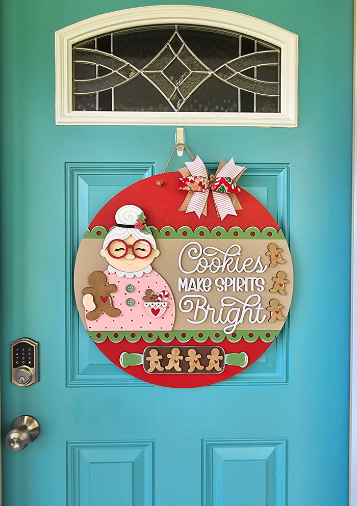 Cookies Make Spirits Bright Door Hanger