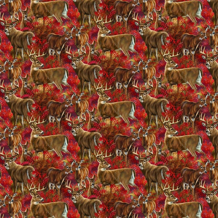 Curtain Valance - Amongst the Shadows Deer Cotton
