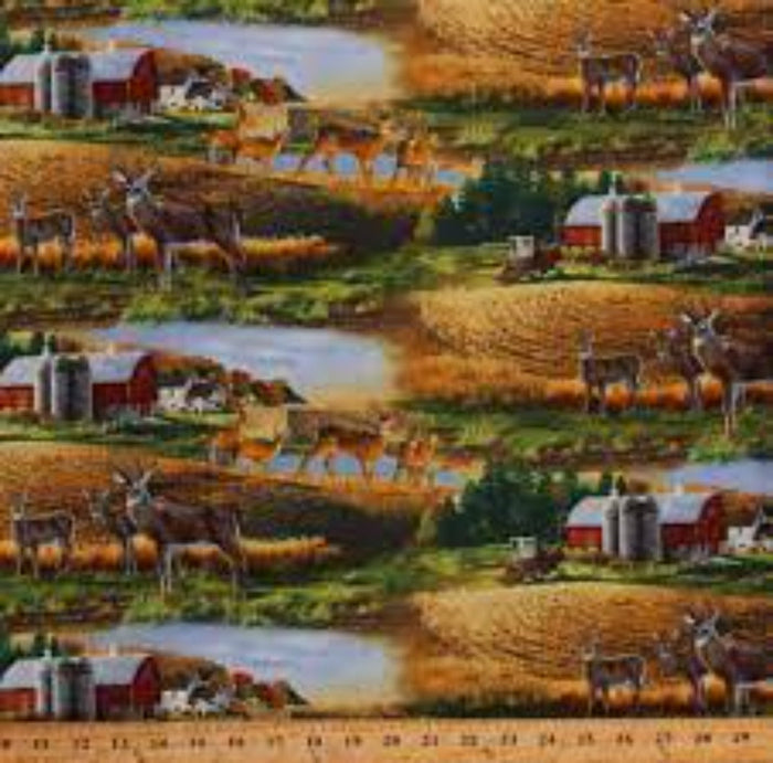 Curtain Valance - Deer Barn Cotton