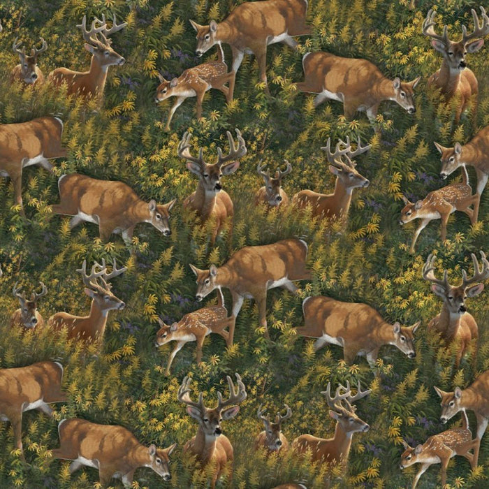 Curtain Valance - Feast in Wood Deer Cotton