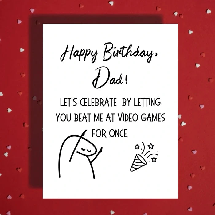 Dad Birthday/Father's Day Greeting Card: Let's Celebrate