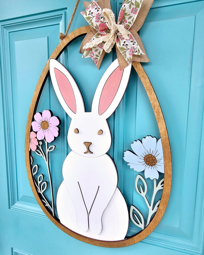 Dainty Bunny Egg Door Hanger