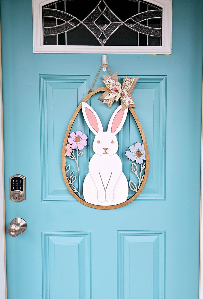 Dainty Bunny Egg Door Hanger