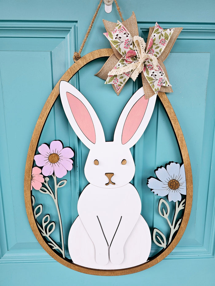 Dainty Bunny Egg Door Hanger
