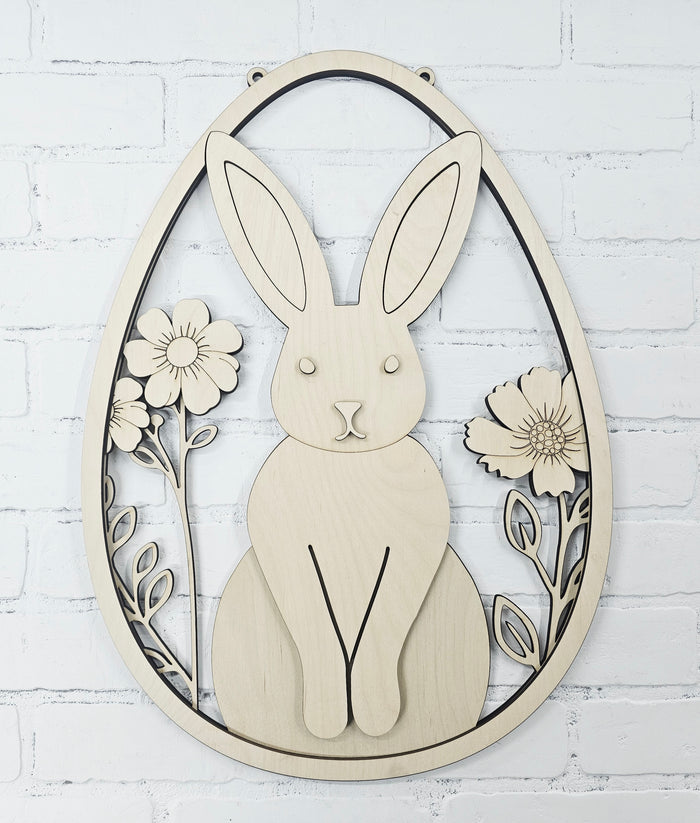 Dainty Bunny Egg Door Hanger