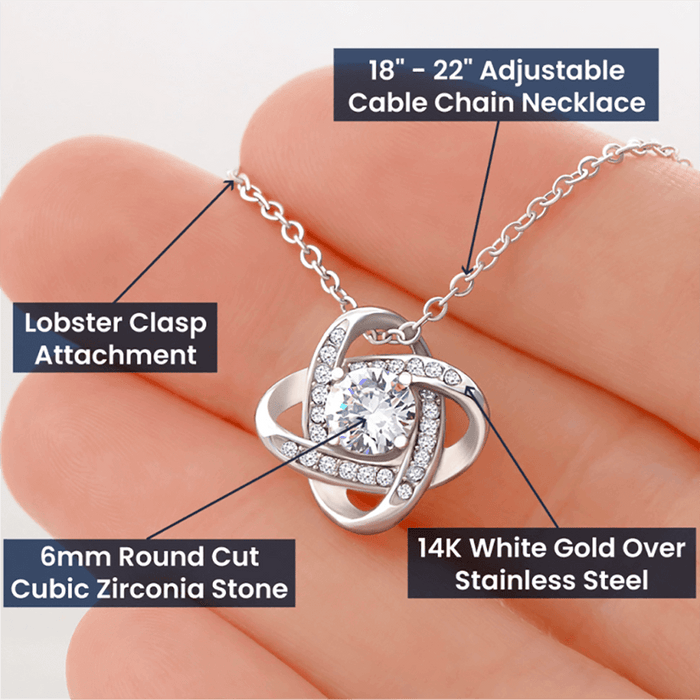 Daughter-in-Law Gift, The Love Knot Necklace: You Make Him So Happy