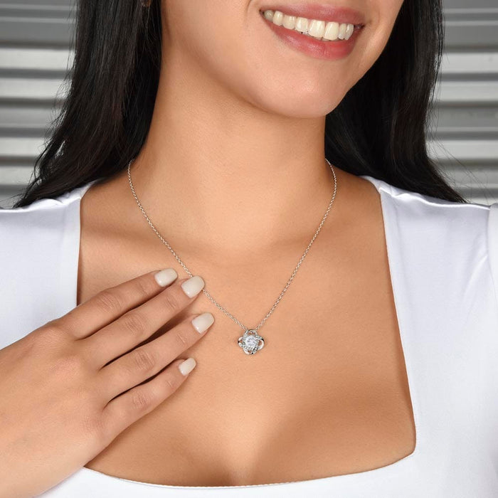 Daughter-in-Law Gift, The Love Knot Necklace: You Make Him So Happy