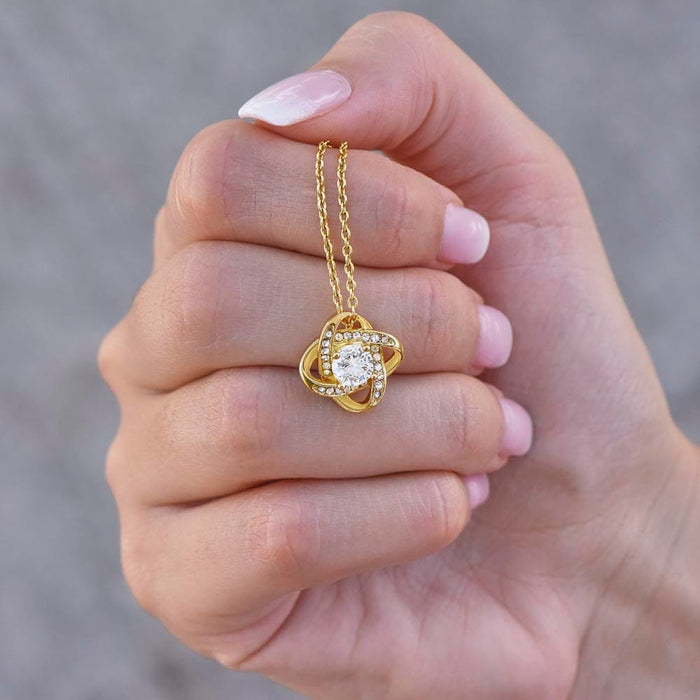 Daughter-in-Law Gift, The Love Knot Necklace: You Make Him So Happy