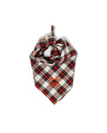 dog bandana in red plaid