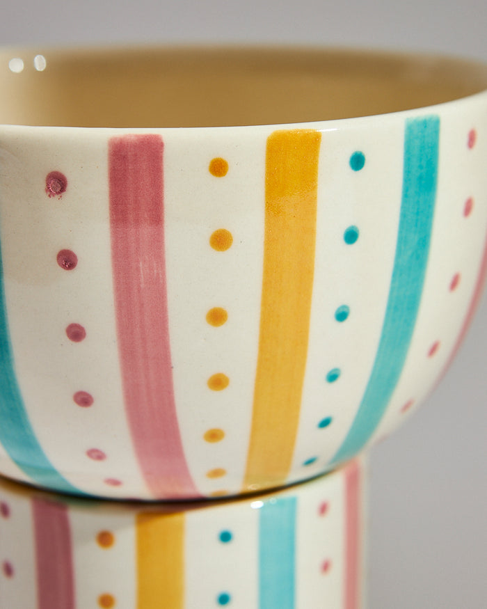 Dot & Stripes Essentials (Large) – 2 piece Planter Set