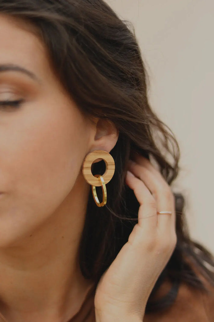 Double Hollow Circle Studs Acorn Home + Apparel