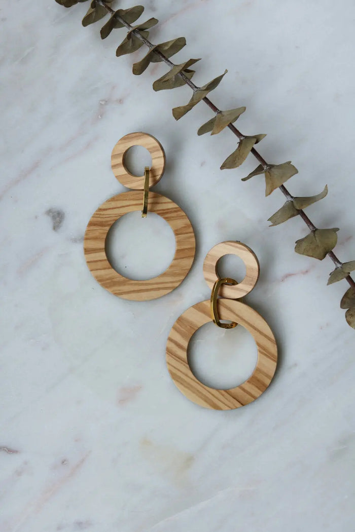 Double Hollow Circle Studs Acorn Home + Apparel