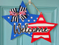 Double Star Welcome Door Hanger-wholesale