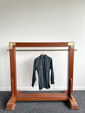 Drake's Green Blue Checked Brushed Cotton Lumberjack Work Shirt - House Of Huntington
