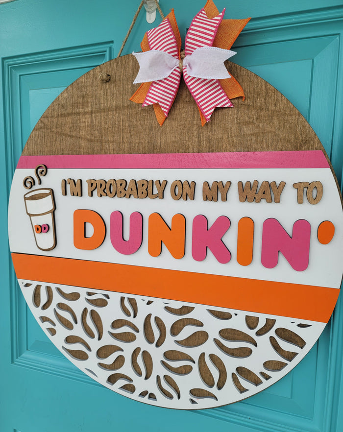 Dunkin' Door Hanger- wholesale