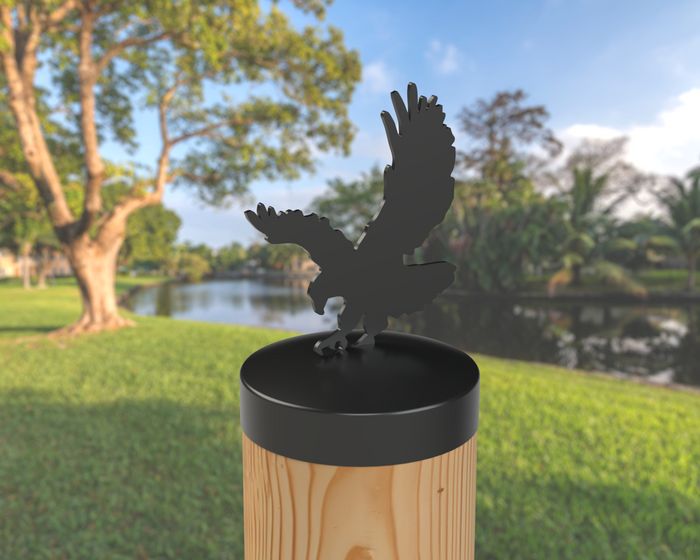 Eagle, Round Post Cap (4x4 Round Post Size) - Madison Iron and Wood