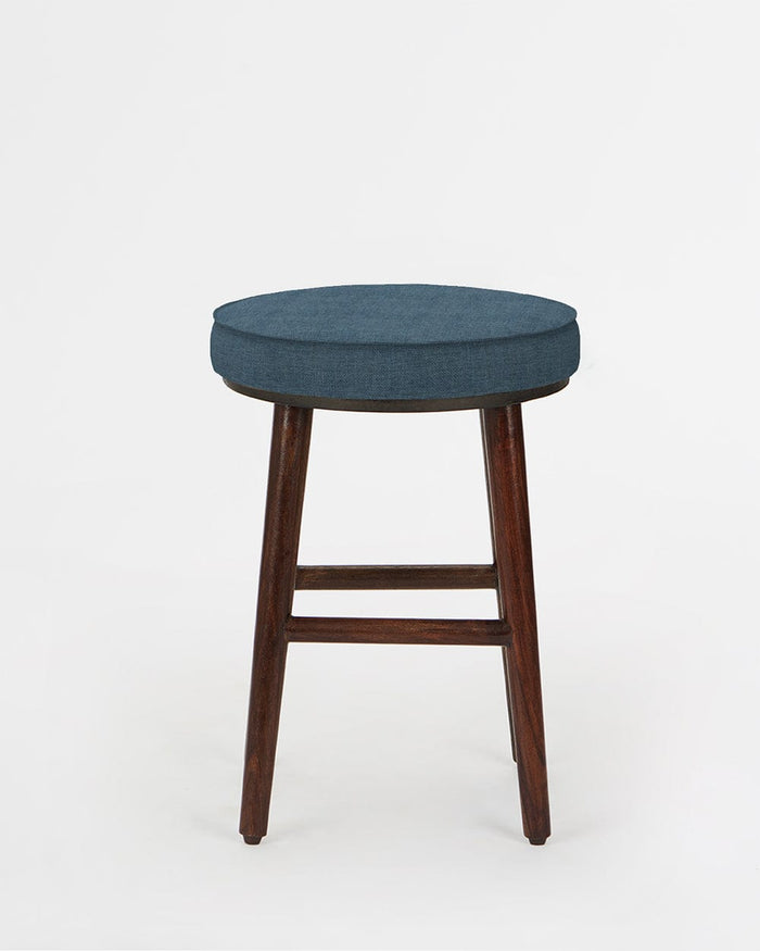 Chumbak English Cafe Stool - Sailor Blue