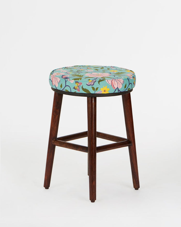 Chumbak English Cafe Stool - Spring Bloom