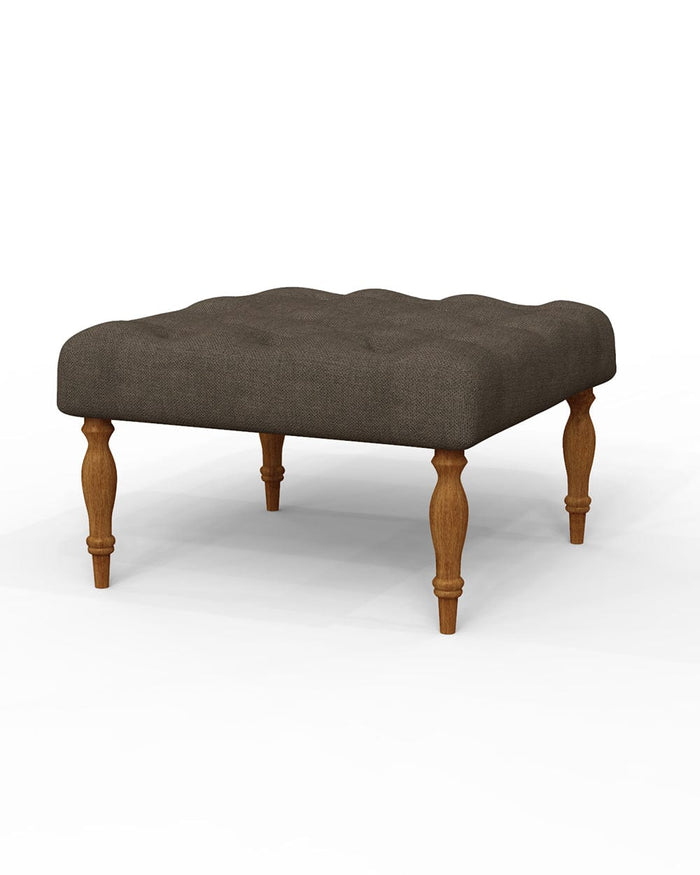 Chumbak English Ottoman - Brown Coal