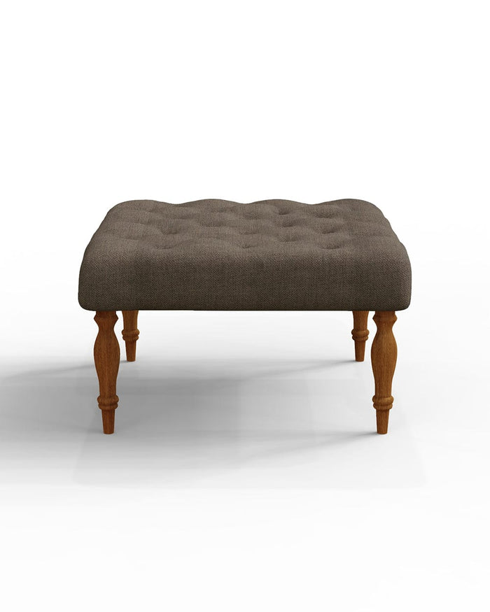 Chumbak English Ottoman - Brown Coal