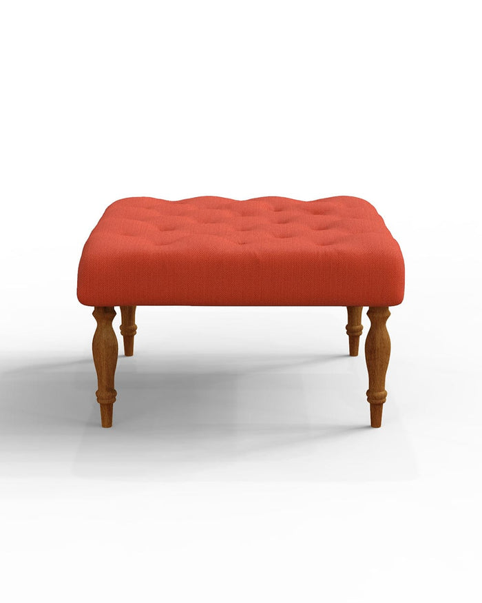 Chumbak English Ottoman - Carribean Coral