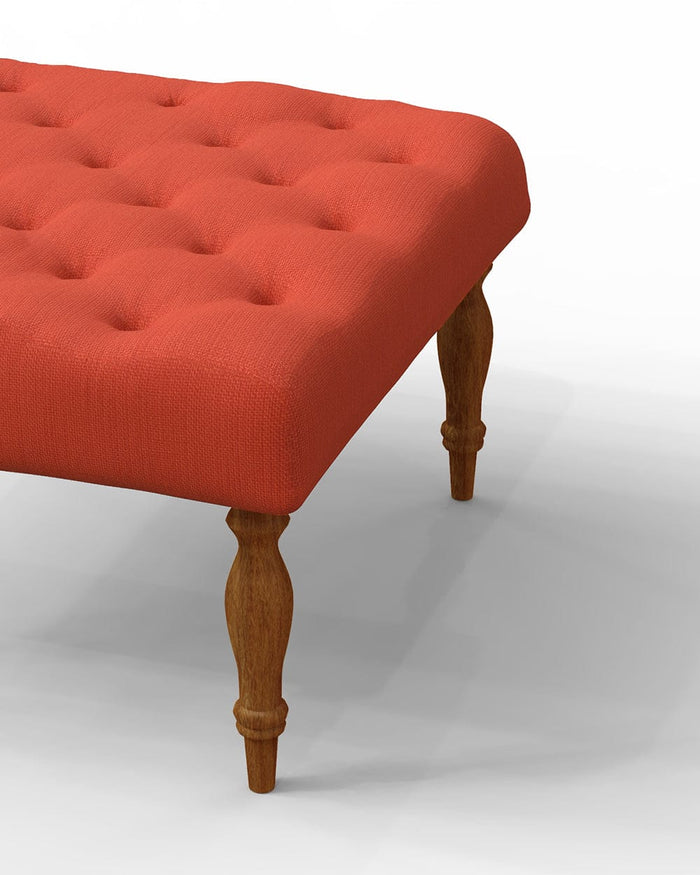 Chumbak English Ottoman - Carribean Coral
