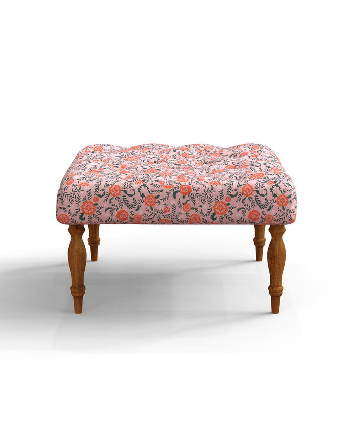 Chumbak English Ottoman - Earthy Florals