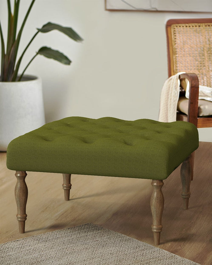 Chumbak English Ottoman - Savanna Green