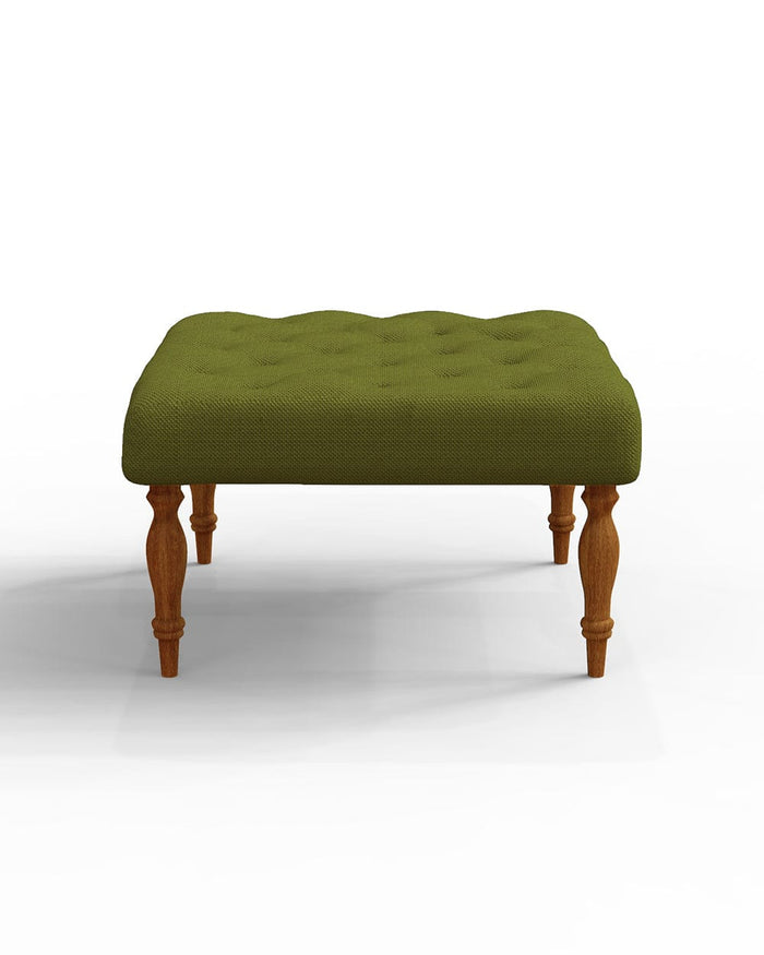 Chumbak English Ottoman - Savanna Green