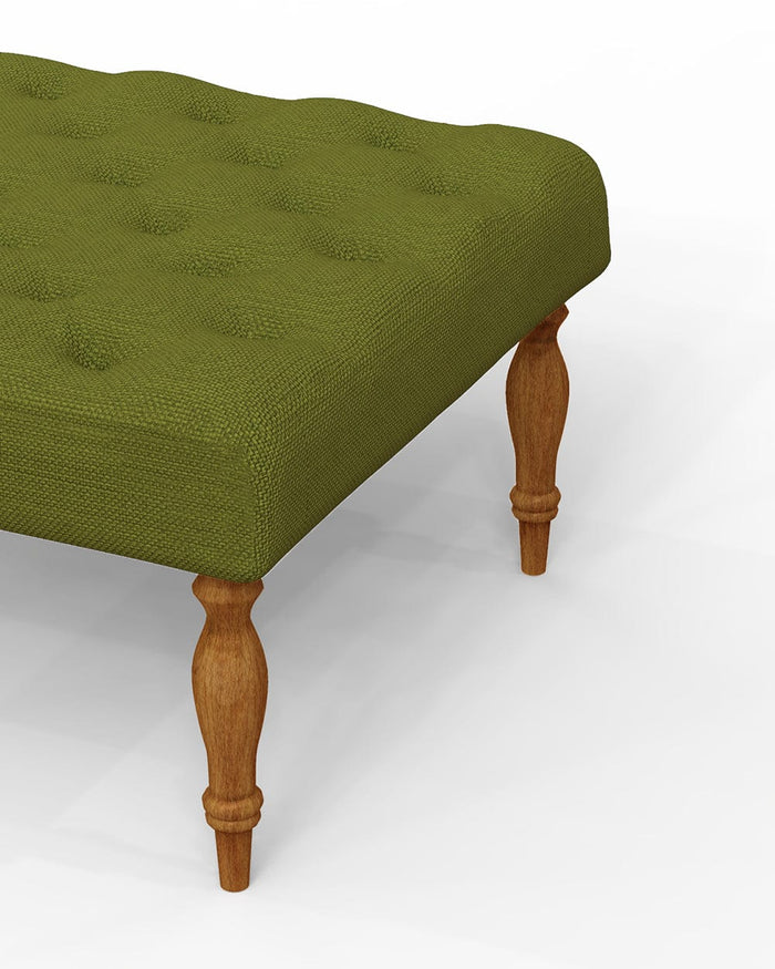 Chumbak English Ottoman - Savanna Green
