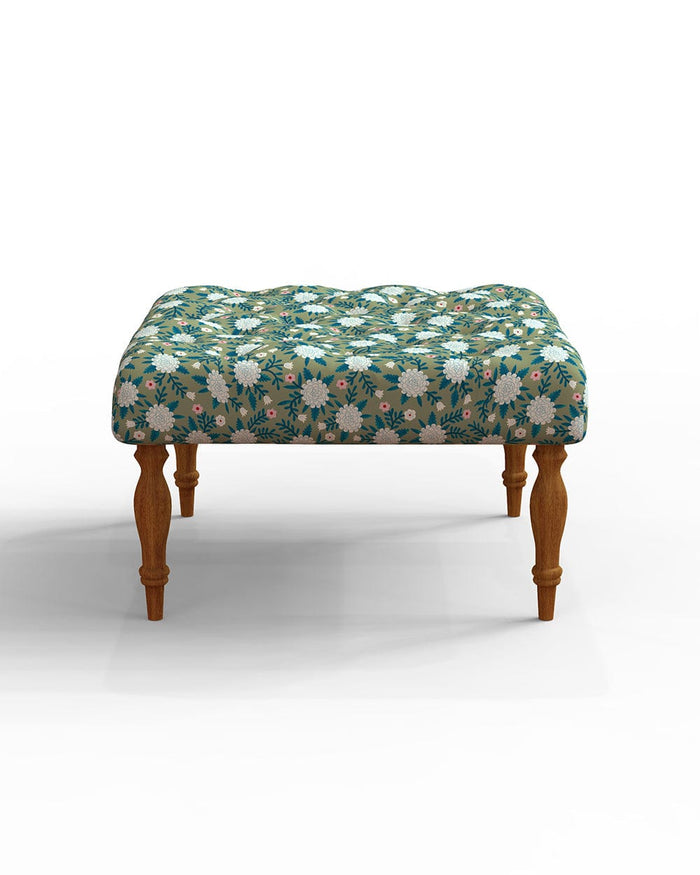 Chumbak English Ottoman - Spring Marigold
