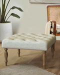 Chumbak English Ottoman - Srilanka Ivory