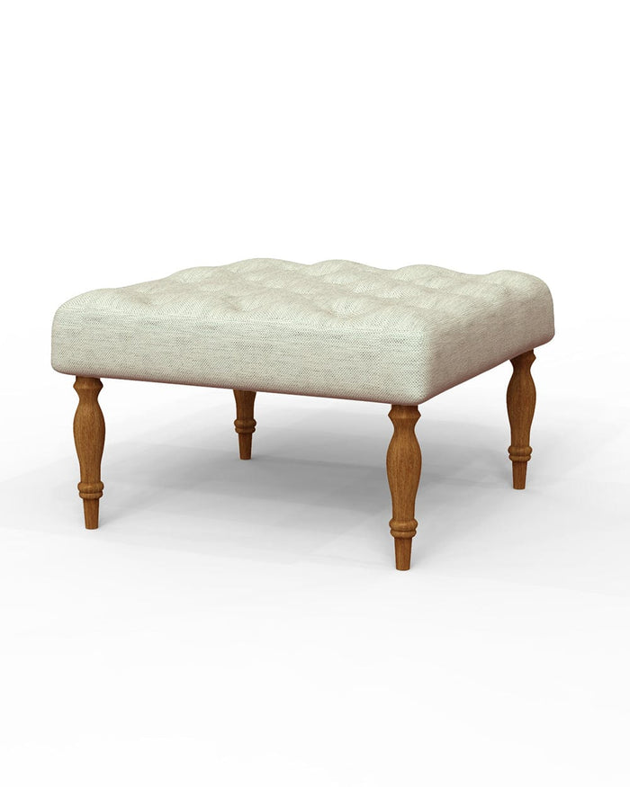 Chumbak English Ottoman - Srilanka Ivory
