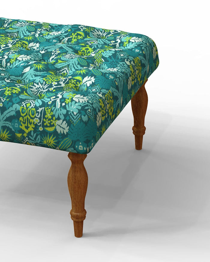 Chumbak English Ottoman - Tropical Ikkat