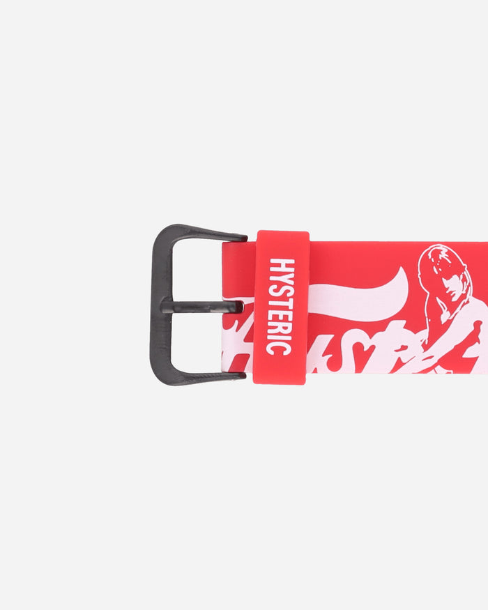 Hysteric Glamour Wmns Enjoy Hysteric Apple Watch Silicone Band Red Jewellery Watches 01251QG04 50