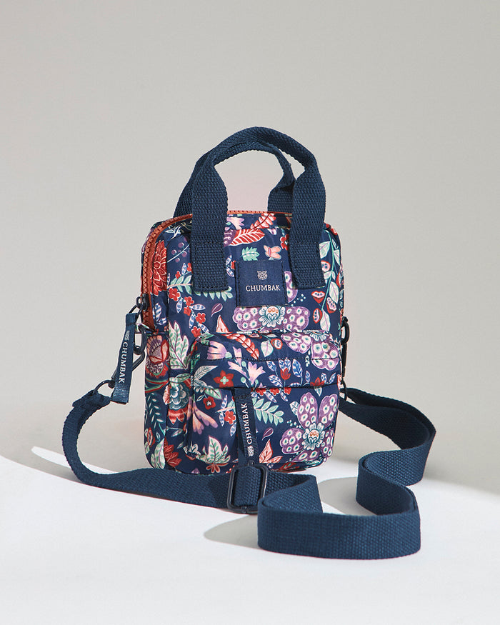 Explorer Sling-cum-Handbag| Batik Bloom