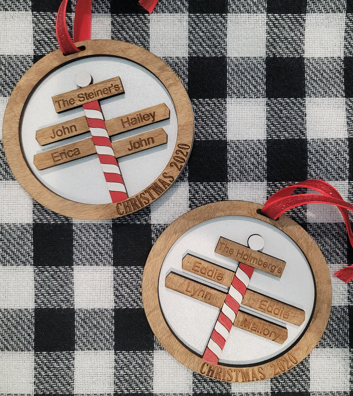 Family North Pole Ornament
