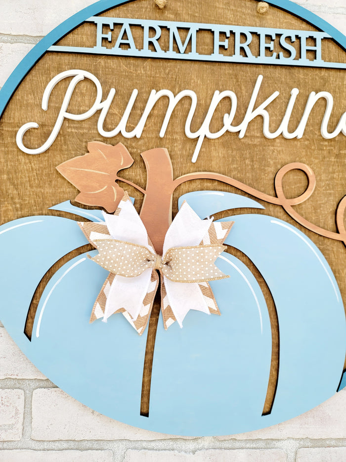 Farm Fresh Pumpkins Door Hanger